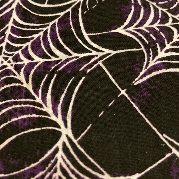 2 yards of black cotton spider web quilting fabric - Picture 2 of 2